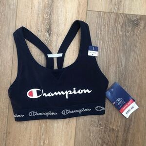 Champion Women’s Navy‎ Blue Sports Bra Size Small New With Tags Gym Hiking Yoga
